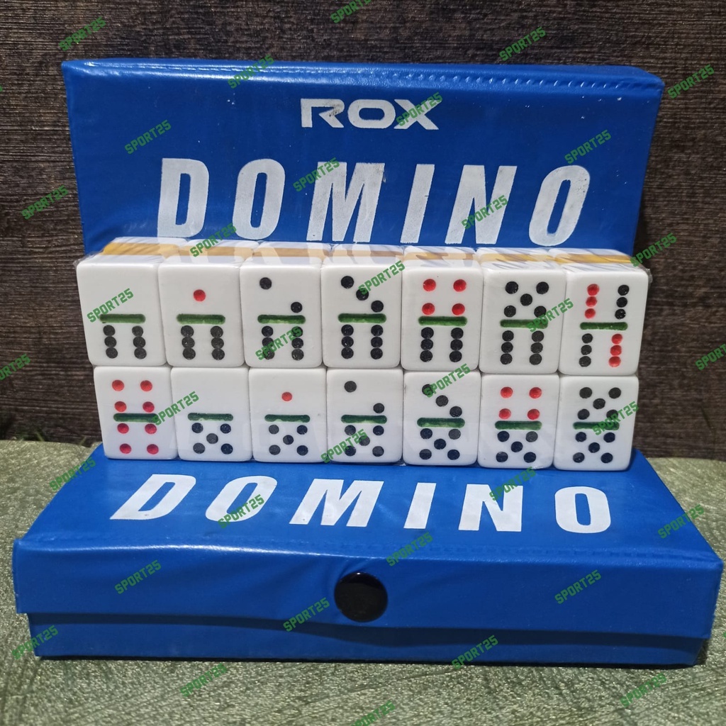 Domino Batu Tebal + Tas Biru ROX ORIGINAL