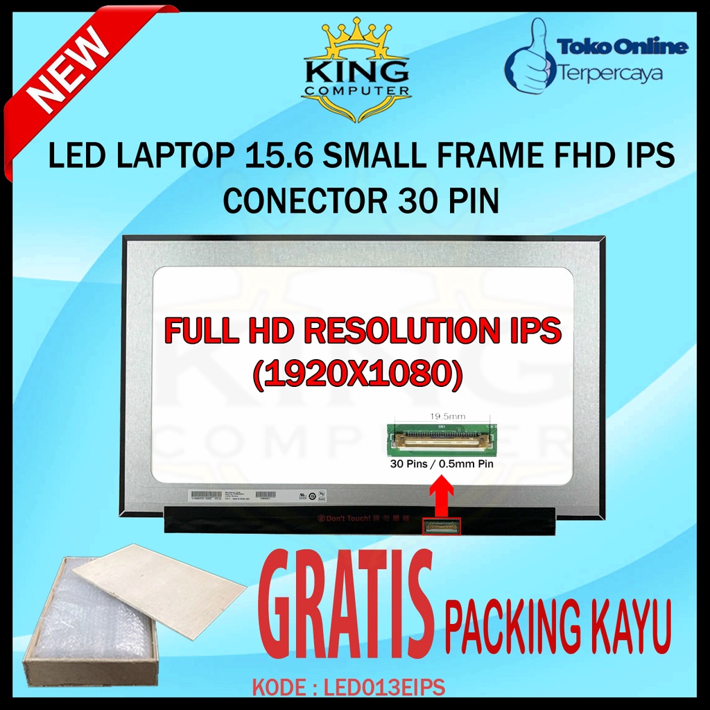 LED LCD LAPTOP 15.6 INCH SLIM 30 PIN SMALL FRAME FHD 1920*1080 IPS