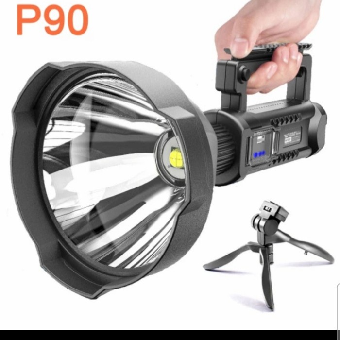 Sent Senter Sorot Super Bright 9000 Lumens Big Lamp Leed Xhp50 Usb Charger