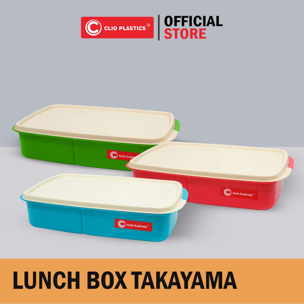 1 DUS Lunch Box Takayama - Lunch Box 3 Sekat - Tempat Bekal Anak