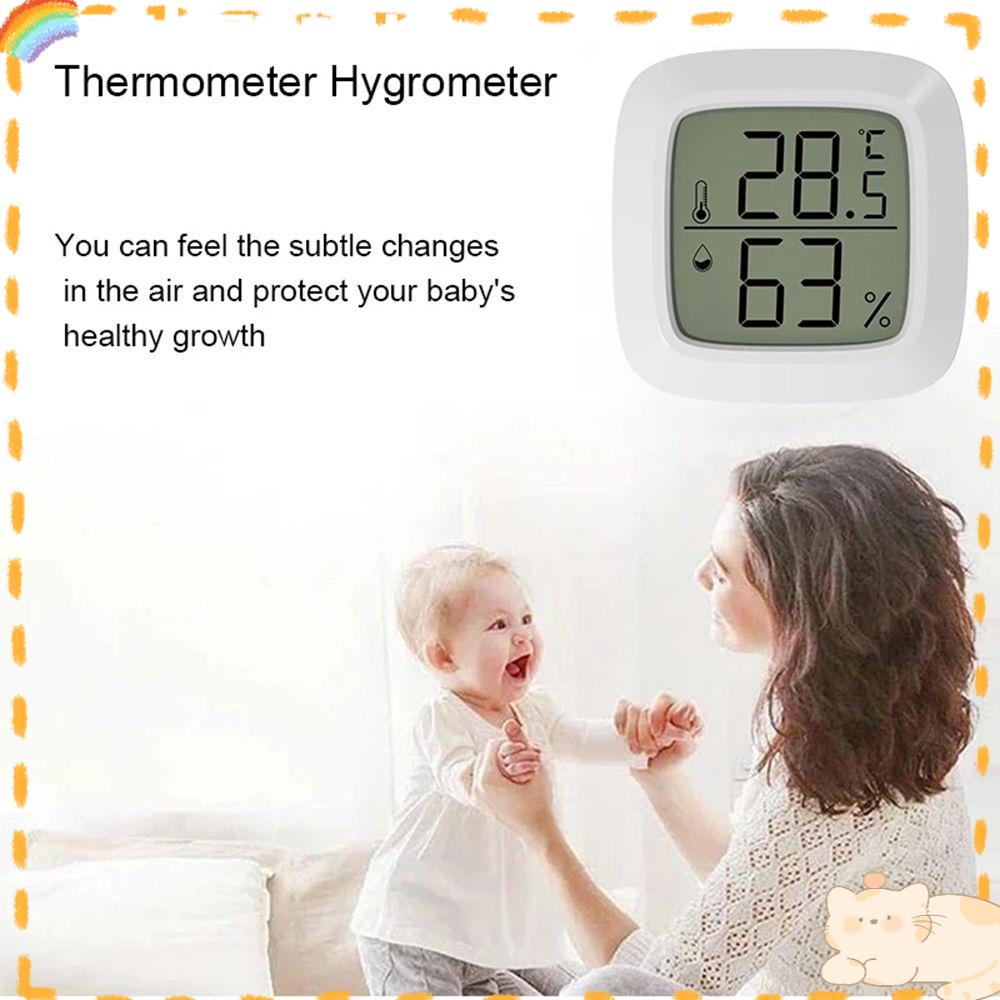 Solighter Digital Temperature Humidity Meter New Weather Station Termometer Kamar Bayi