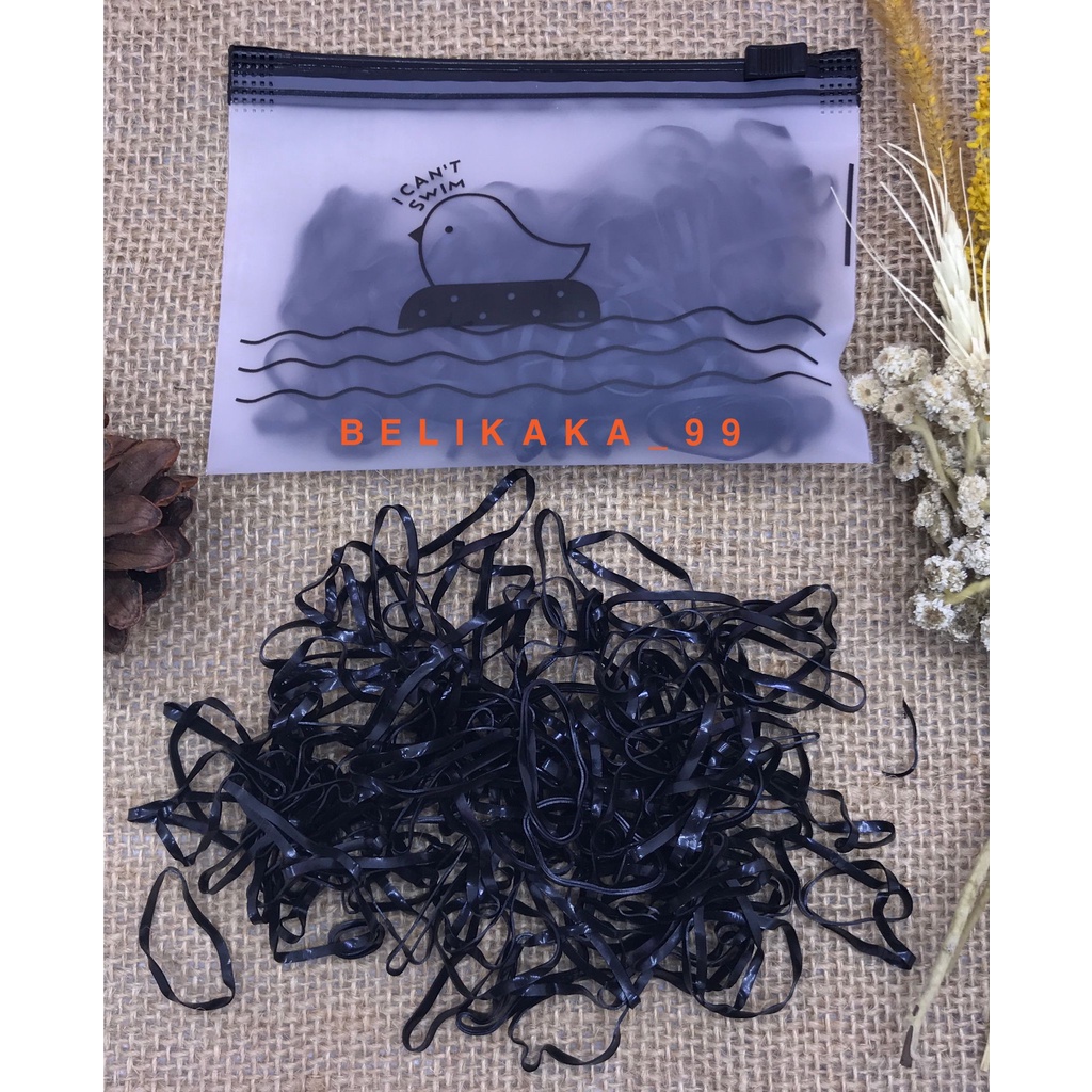 (10 GR) KARET JEPANG 10 GRAM WARNA WARNI (5 WARNA) / KARET RAMBUT ANAK IKAT RAMBUT