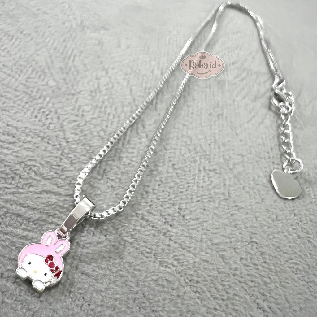 Kalung Anak Anak Perempuan Anti Karat Rantai Italy Motif Melody Pita Perhiasan Cantik Anak 1228