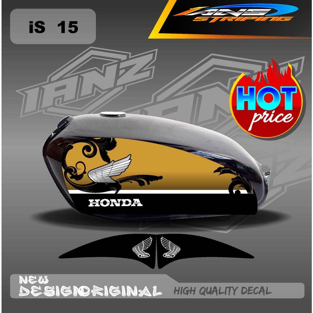 STIKER CUTOM STRIPING CB 100 STANDART / STIKER CB 100 HOLOGRAM DAN NON HOLOGRAM  IS15