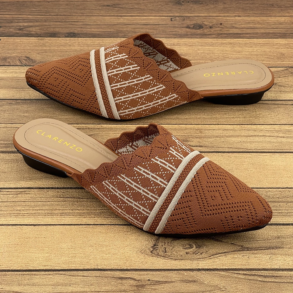 Sandal Wanita Slip On Mules Rajut AW01 ~ Clarenzo