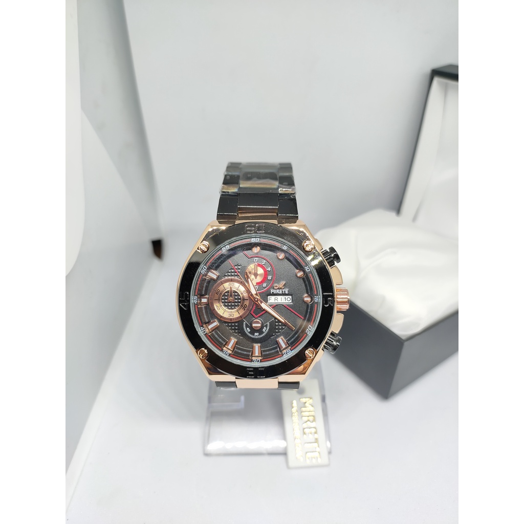 [ ORIGINAL ] JAM TANGAN PRIA MIRETE RT SPORT WATER RESISTANT