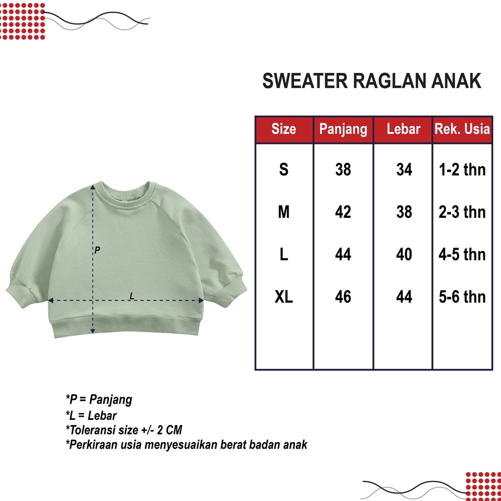 Sweater nama anak lucu bordir nama anak dan bayi switer bordir custom model raglan sweater  murahsweater custom nama