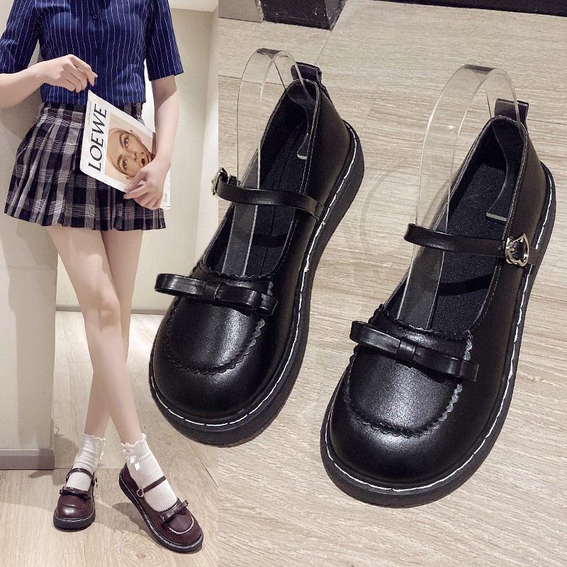 SW109 Sepatu Docmart Mary Jane Platform Shoes Sepatu korea jepang model wanita wedges santai aesthetic