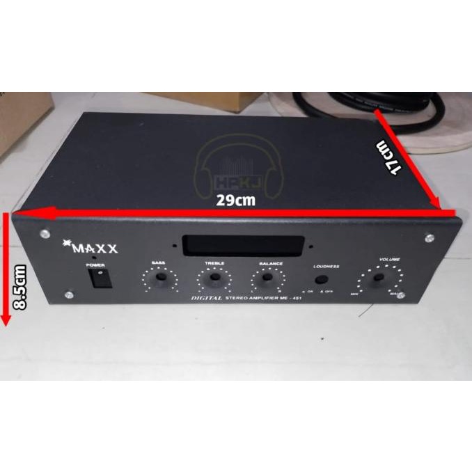 BOX MAXX DIGITAL STEREO AMPLIFIER box ampli stereo maxx 451 .