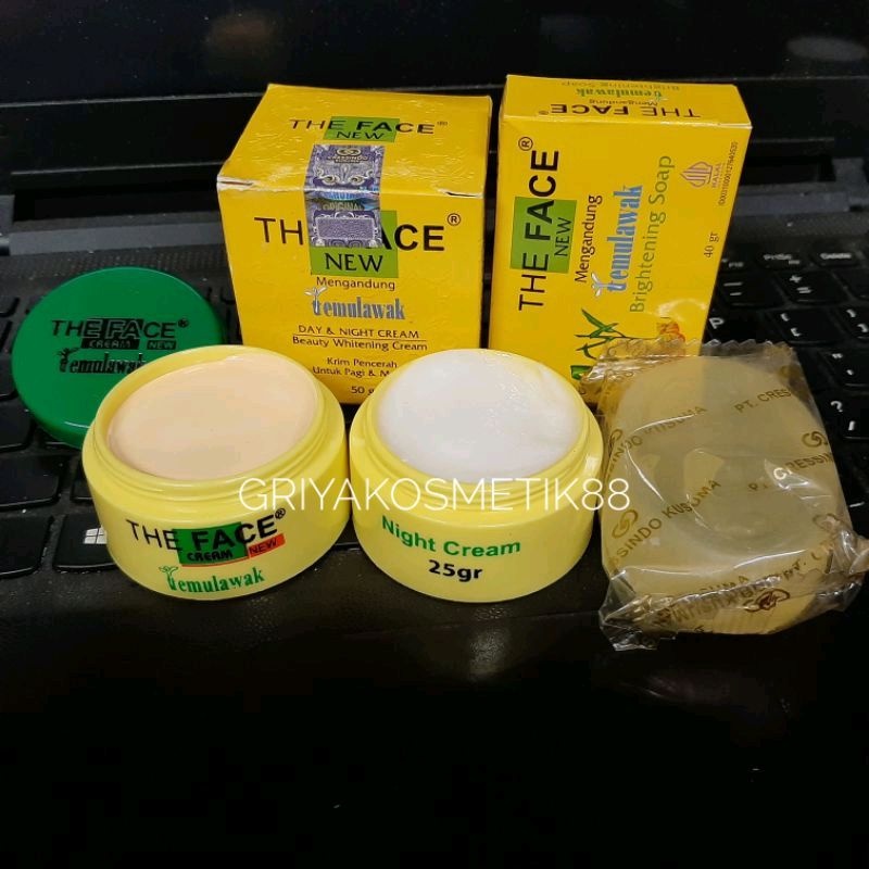 PAKET CREAM TEMULAWAK THE FACE BPOM + SABUN