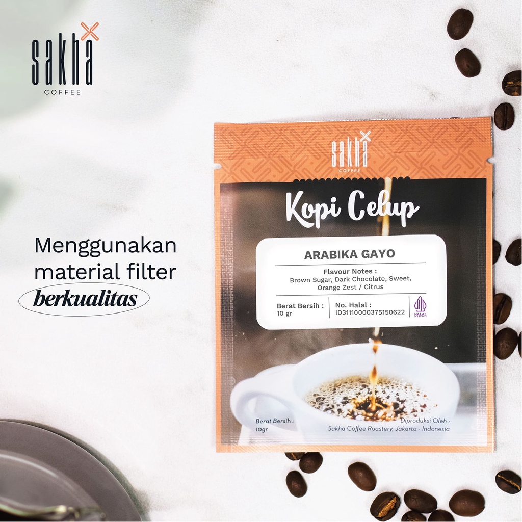 Kopi Celup Arabika Gayo Aceh Asli Murni Tanpa Ampas Tanpa Gula Coffe Instan