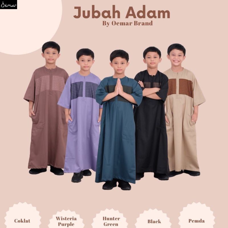 Jubah Gamis Anak Laki-laki Toyobo import Adam