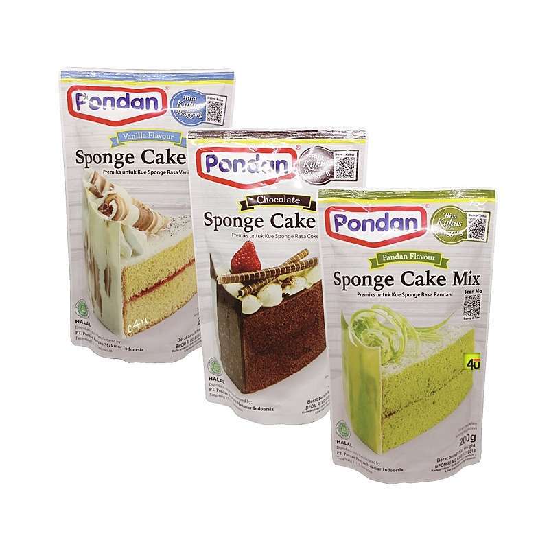 

PONDAN SPPONGE CAKE MIX 200GR