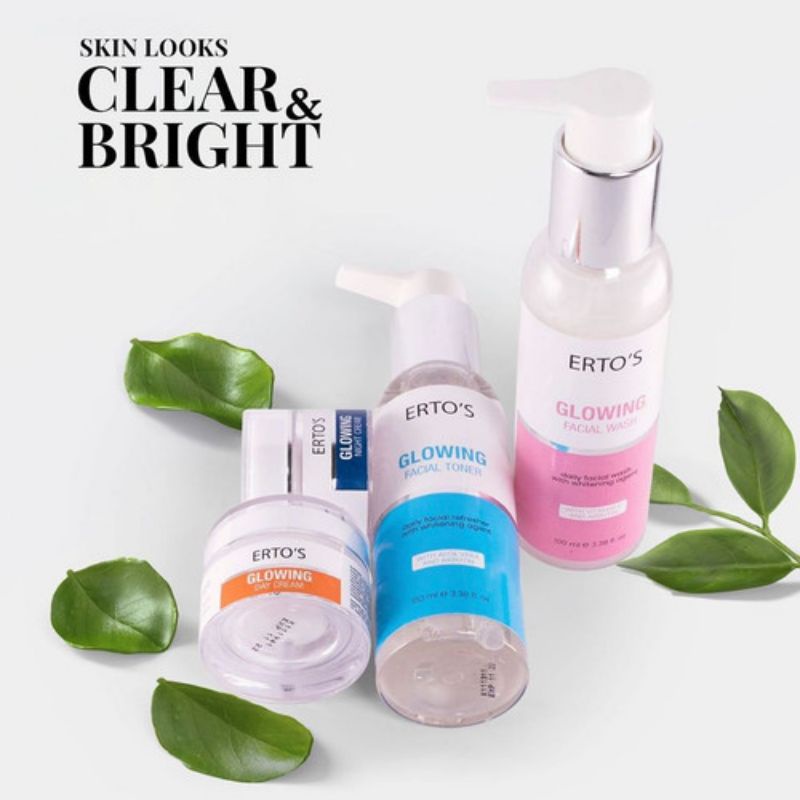 PAKET GLOWING SERIES ERTOS UNTUK PEMULA ORIGINAL BPOM