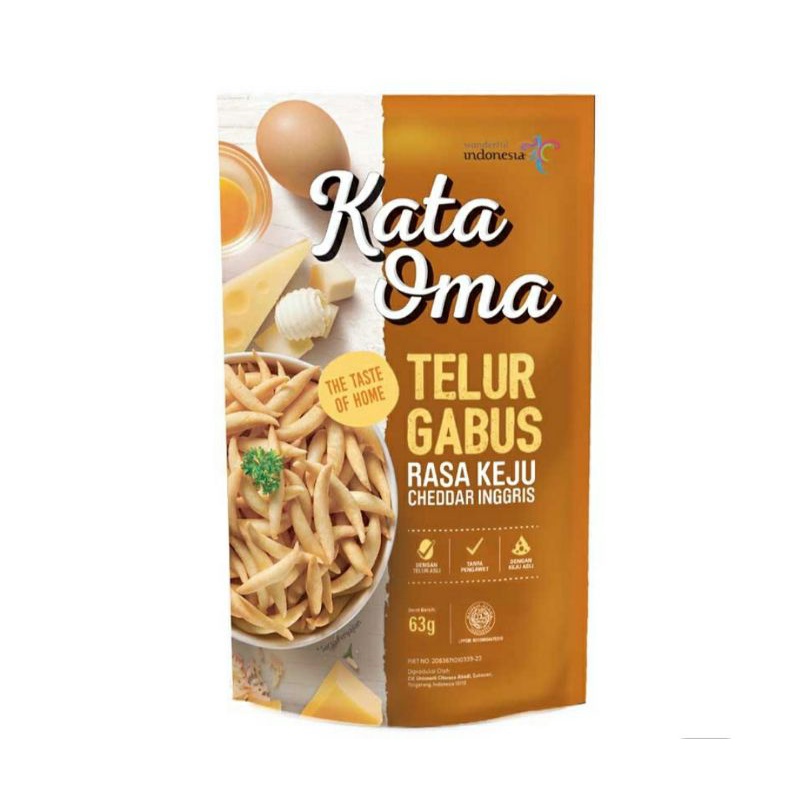 

Kata Oma Telur Gabus Rasa Keju 63 g