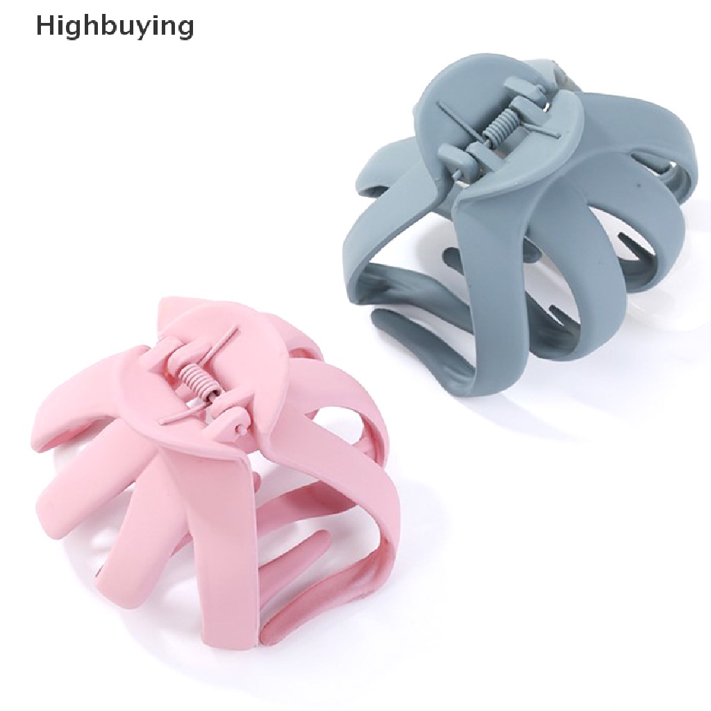 Hbid 1pc Gadis Geometris Rambut Cakar Klem Logam Rambut Kepiting Bentuk Bulan Hair Claw Clip Glory