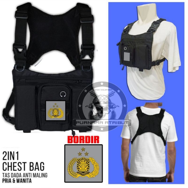 Tas dada polisi,polri, chest bag