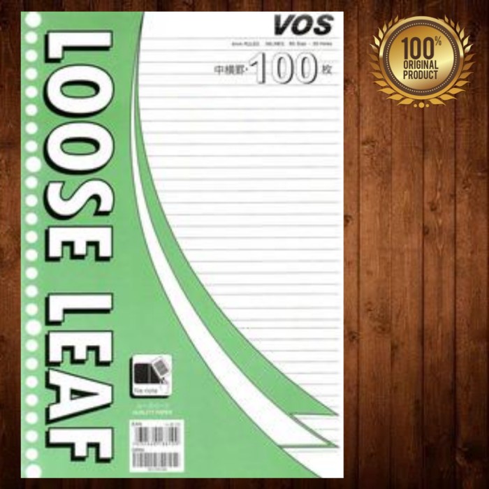 

Kertas Vos Loose Leaf Line B5 Isi 100 Lembar