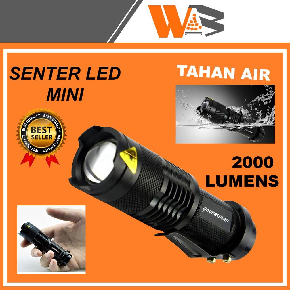 LAMPU SENTER KEPALA SWAT LED POLICE SUPER TERANG EMERGENCY TAFFWARE ANTI AIR MINI OUTDOOR