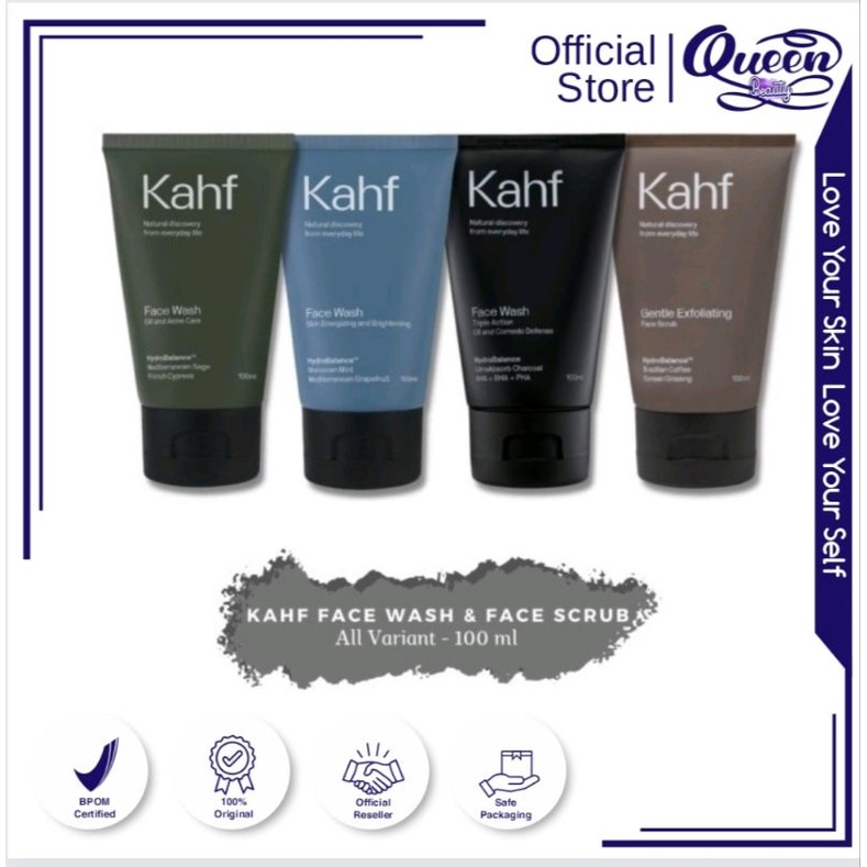 Jual Kahf Face Wash & Face Scrub 100 ml Sabun Cuci Muka Kahf All
