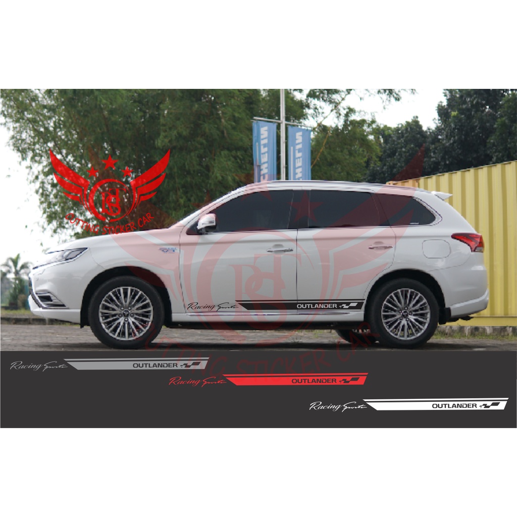 stiker sticker list mobil outlander cutting stiker list mobil mitsubishi outlander terbaru