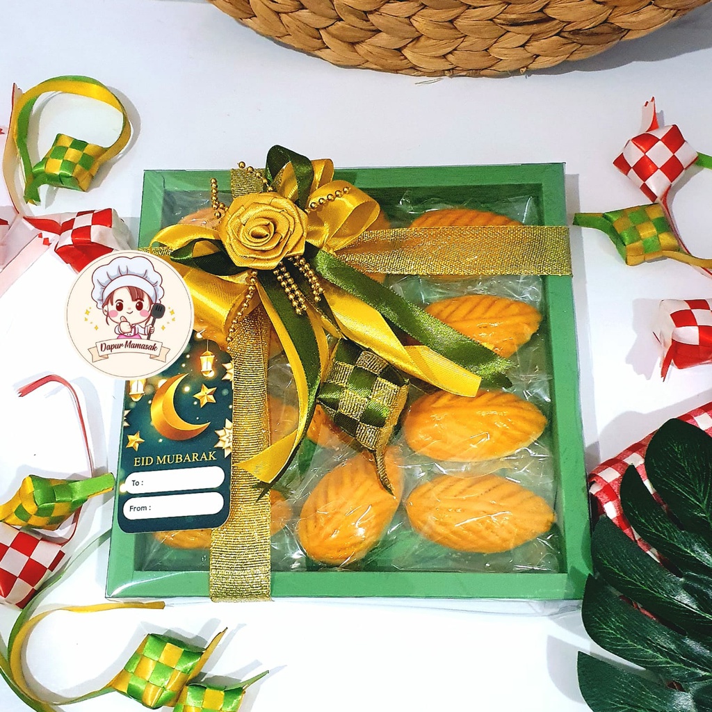 DM - Paket Idul fitri Hampers Kue Nastar Daun Wisman Premium Isi 11pcs / Kue Nastar Daun Dijamin Ena