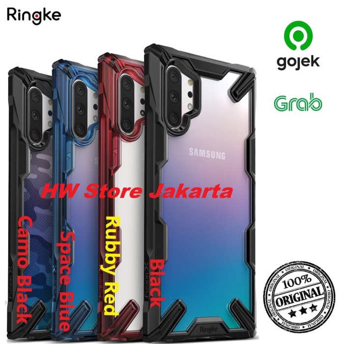 Case Samsung Galaxy Note 10 Plus / 10 RINGKE Fusion X ORIGINAL Casing - Hitam, Note 10