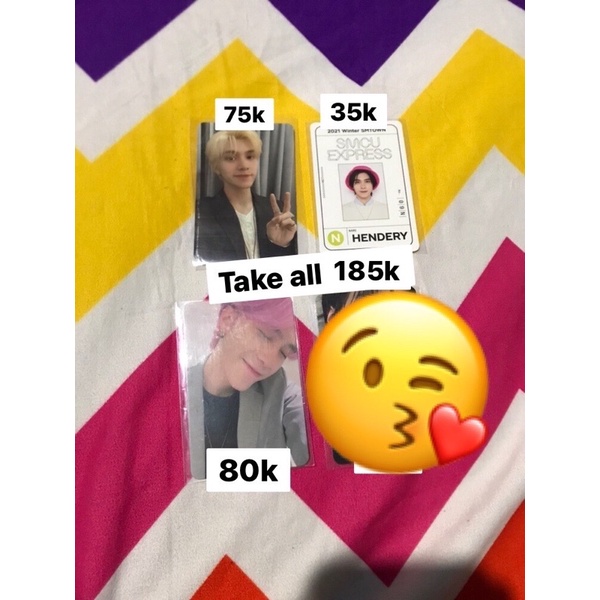 PHOTOCARD HENDERY RESONANCE FUTURE VER | PC AHENG ARRIVA VER | PASSCARD HENDERY SMCU | HENDERY YIZHI