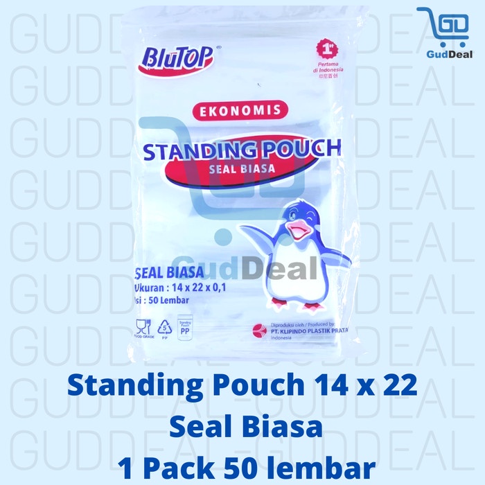 ] Standing Pouch 14 x 22 Single Seal STP PP Pouch PP Klip