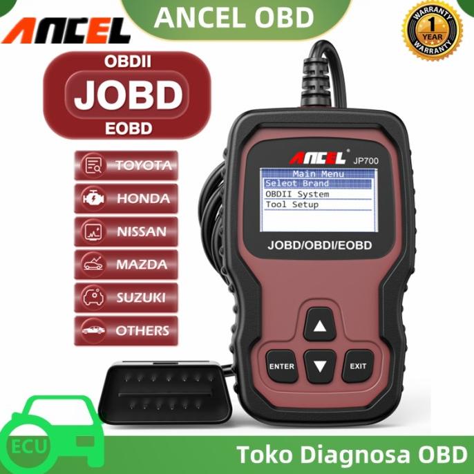 Ancel JP700 JOBD OBD2 Scanner Mobil Untuk Toyota Nissan Honda Mazda