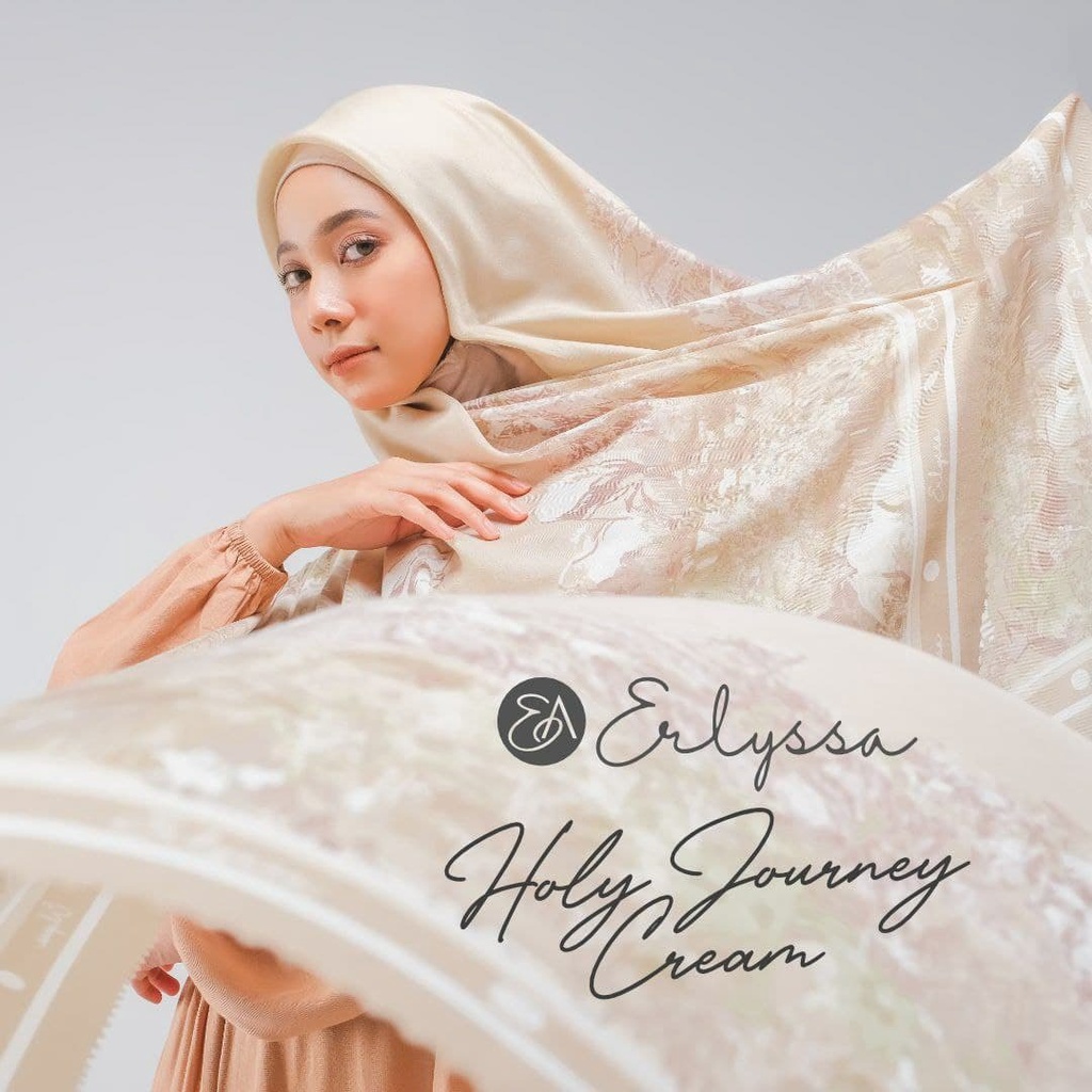 JILBAB SEGI EMPAT ERLYSSA EDISI HOLY JOURNEY SCARF HIJAB VOAL LASER CUT ERLLYSA