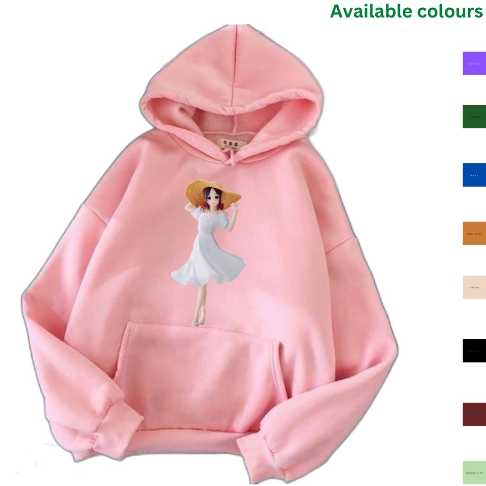 Sweater Hoodie Anak Perempuan Bahan Katun anime asli Jepang aguya-sama
