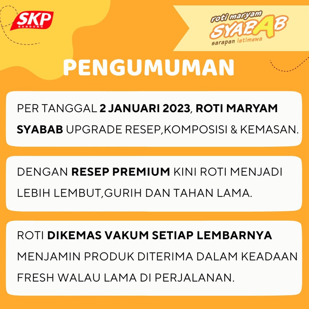 [PREMIUM] Roti Maryam / Cane / Canai Syabab