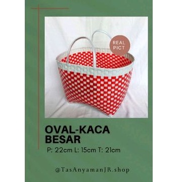 TASANYAMANJR.SHOP - Tas Oval Kaca Besar