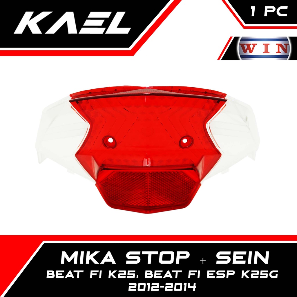 WIN Mika Stop + Sein Honda Beat FI Lama Old 2012 2014 Sporty eSP K25G 2014 2016 Kaca Lampu Lensa Reflektor Rem Sen Belakang