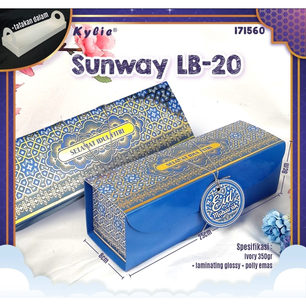 

box kue bolu lebaran sunway lb 20 25x8x8 cm idul fitri