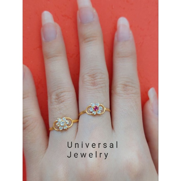Cincin Dewasa Sunny Emas Muda Setengah Gram