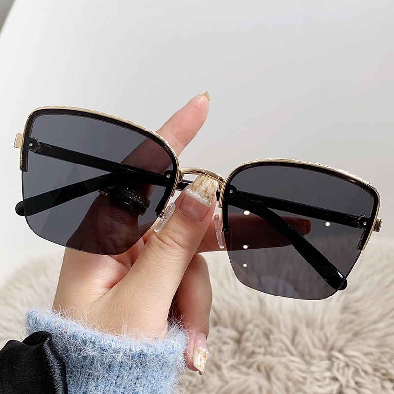 Kacamata Hitam Fashion Square Shades Untuk Wanita/Pria Eyewear