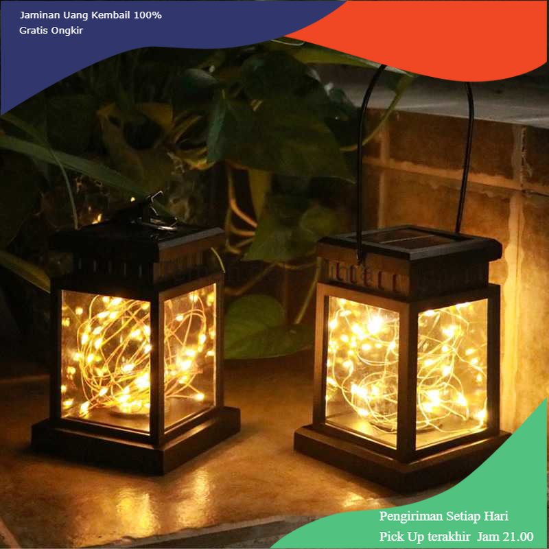 TD - LMP DUOGU Lampu Taman Solar Panel Garden Decoration Warm White - EM302