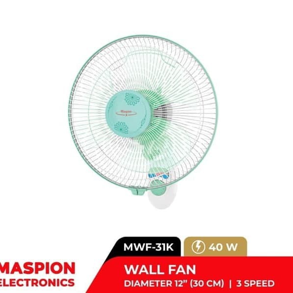 Maspion wall fan 12inch MWF31k/ kipas angin dnding tembok 12&quot; / MWF 31K /  31 K