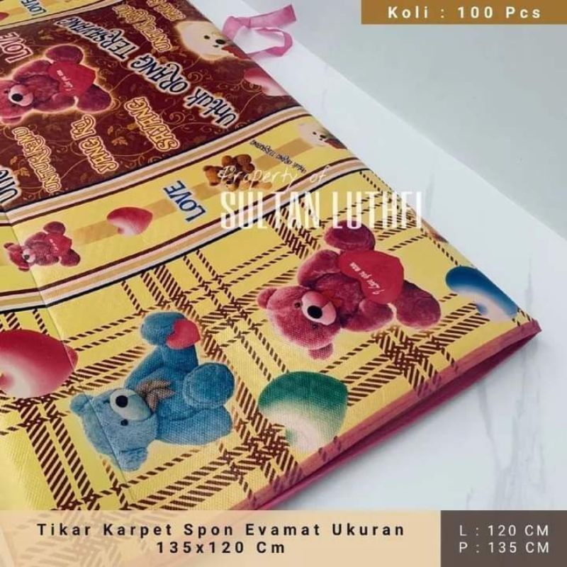 Tikar karpet spon evamat uk.135x120cm