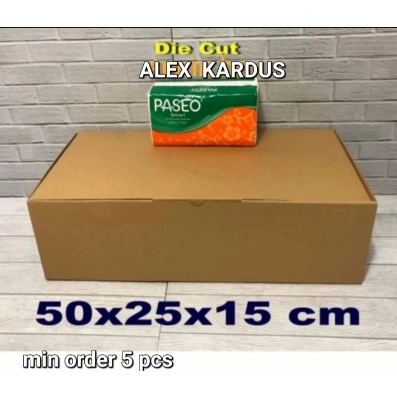 

Kardus Box uk 50x25x15 cm Kotak Karton DieCut