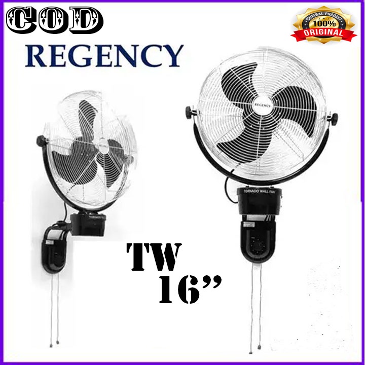 NEW REGENCY  KIPAS ANGIN DINDING BESI TORNADO WALL FAN 16&quot;  TW 16 BERGARANSI RESMI