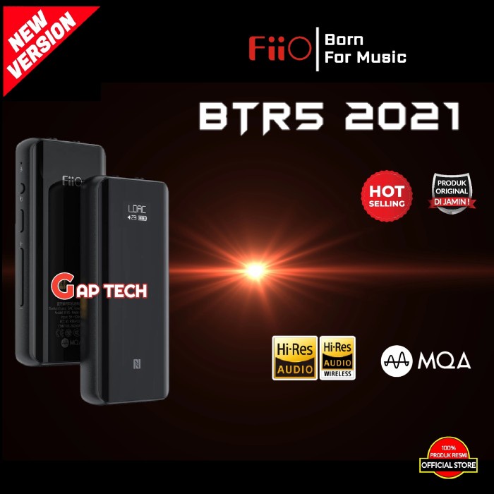 Ampli Fiio Btr5 / Btr 5 Portable Bluetooth Amplifier With Dual Dac Chipset