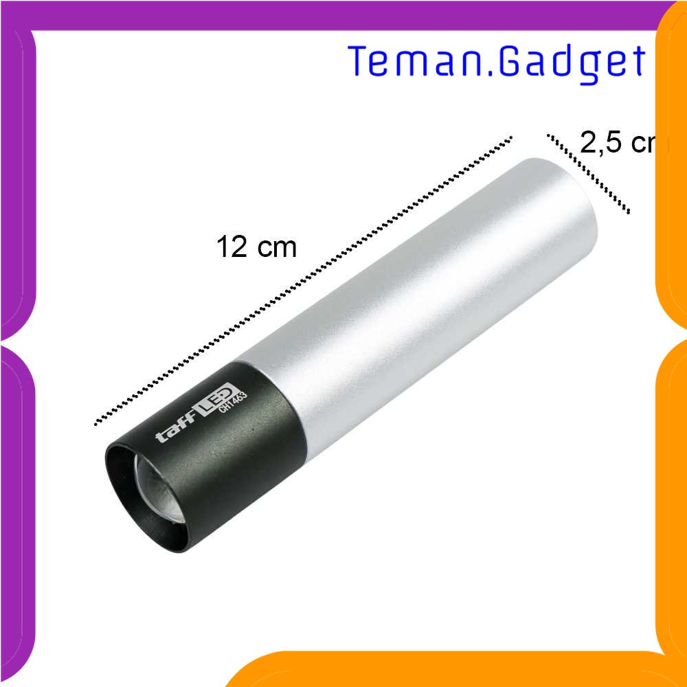 TG-SNT TaffLED Senter LED Mini USB Rechargeable  XM-L T6 1200mAh - CH1463