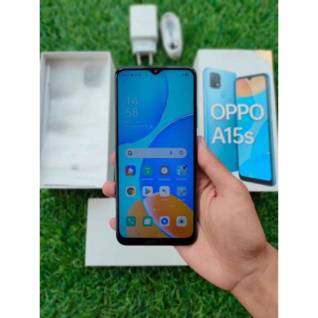 HANDPHONE OPPO A15S 4/64GB SECOND SEKEN BEKAS MURAH