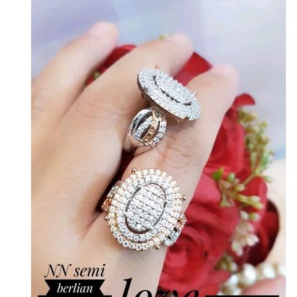 cincin Semi berlian terlaris termewah cincin023