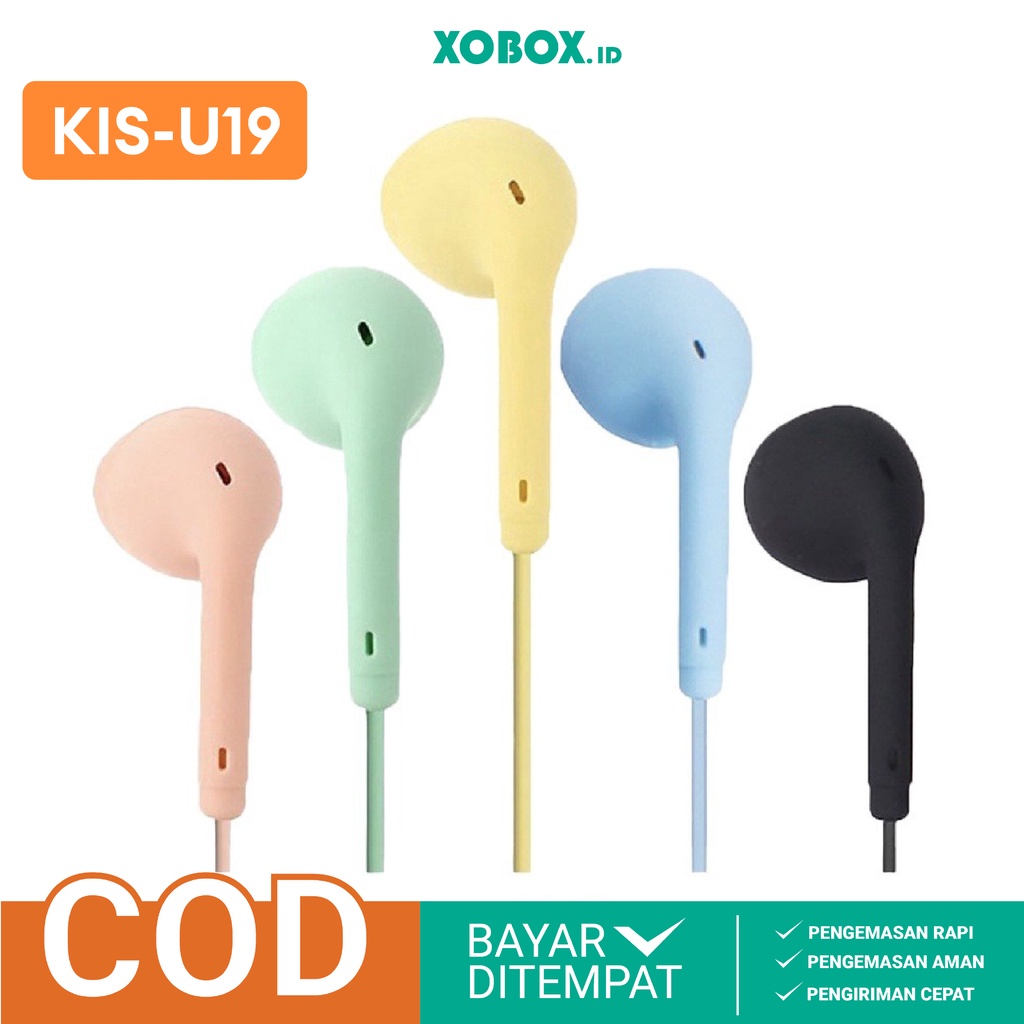 Headset Macaron Kisonli HIFI Original KIS-U19 High Quality Super Bass - XOBOX