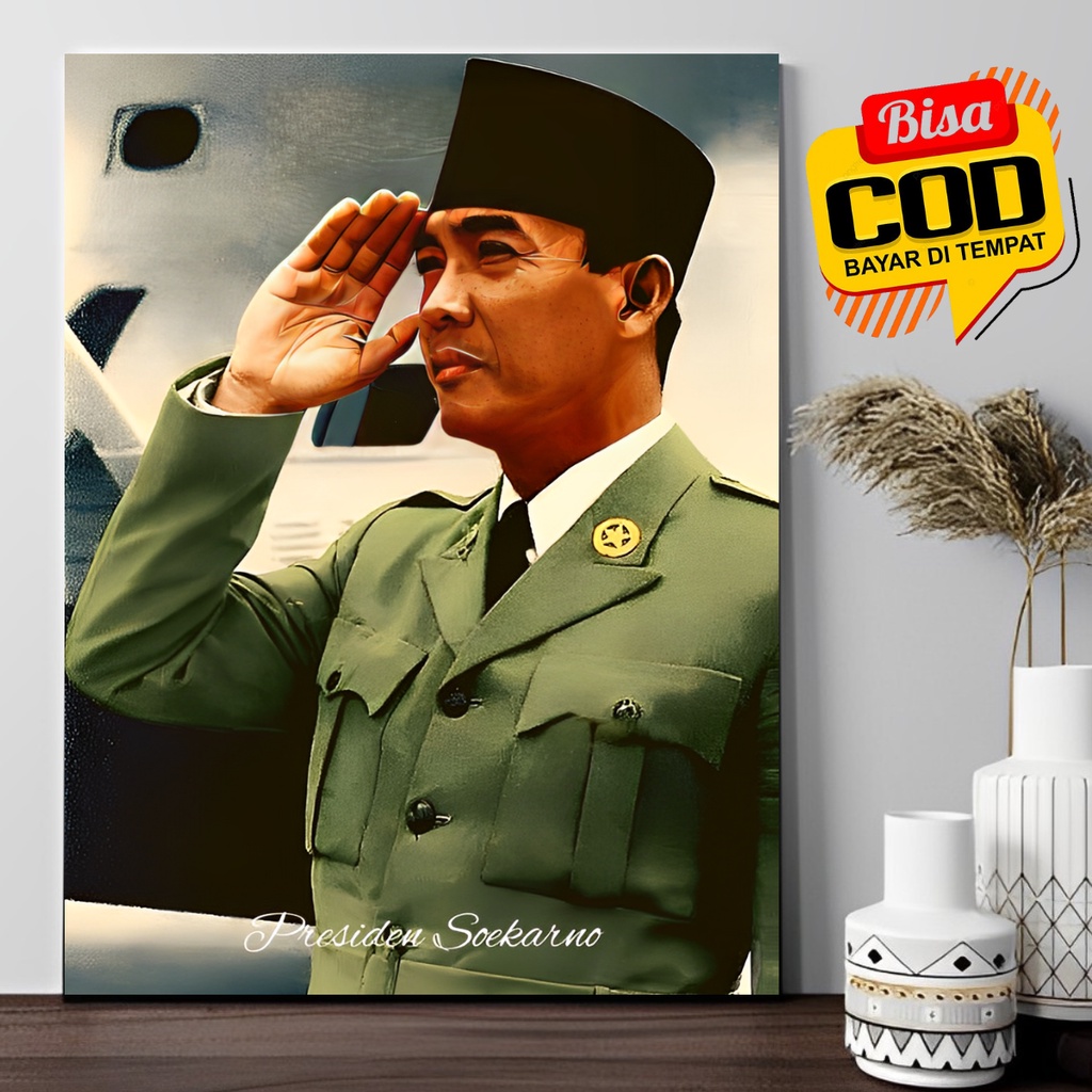 Jual Poster Presiden Soekarno Hiasan Dinding Wall Decor Aesthetic Untuk