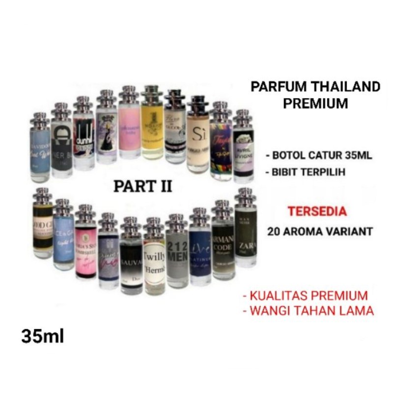 GEN - Paket Bundling Parfum Thailand 35ml Premium Isi 9 Pcs / Parfum Thailand 35ml / Parfum Pria &amp; Wanita Tahan Lama